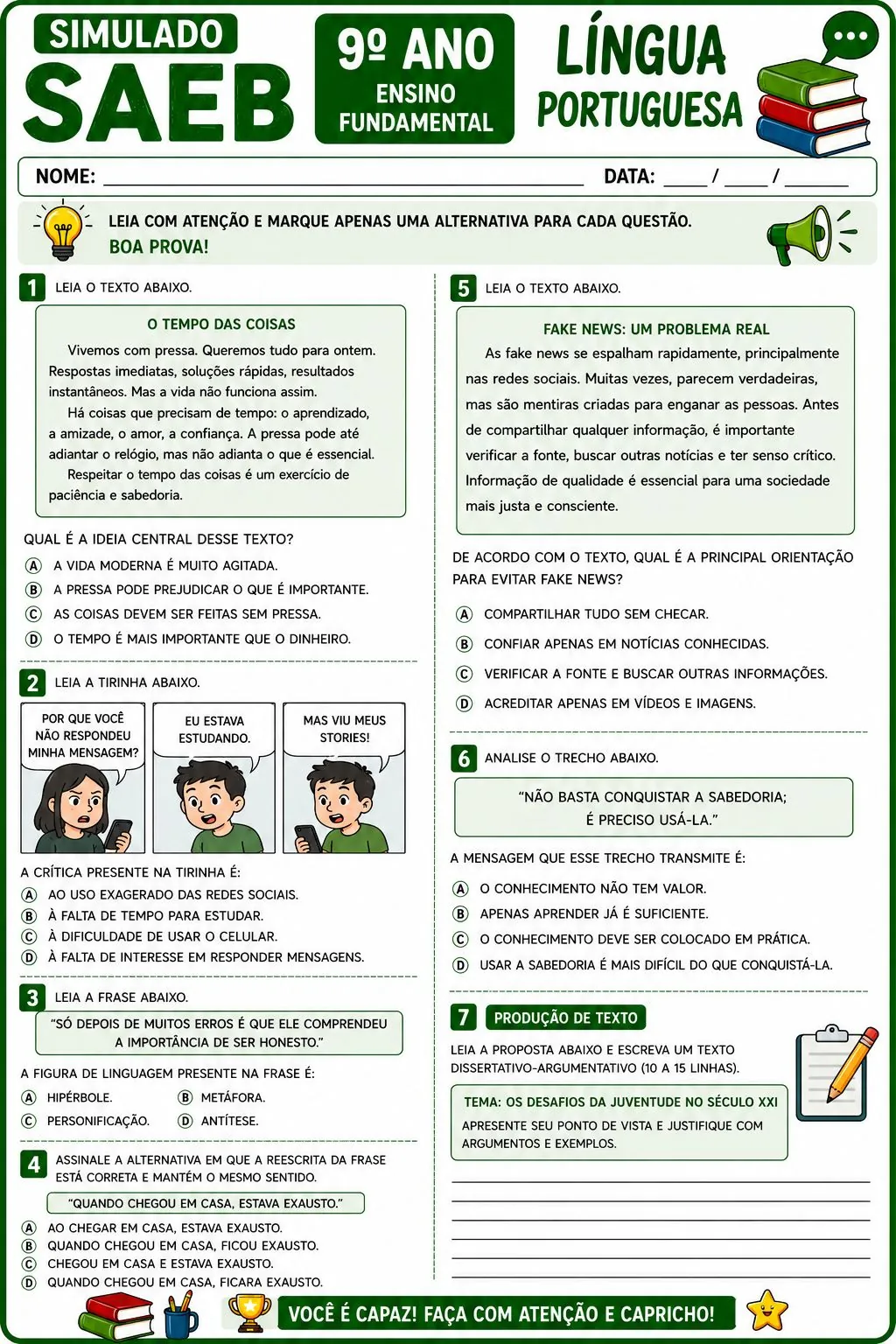 Amostra simulado