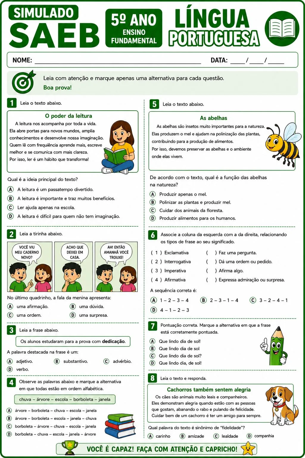 Amostra simulado